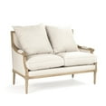 thumbnail image 3 of Zentique B007-2 E255 A003 Louis Natural Oak Settee, 51 x 34.75 x 27 in., 3 of 5