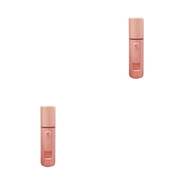 Qarigey Conveniente para llevar Face Mist Hidrata y refresca On Go Face Mist Spray Limpieza Rosa Rosa 2Conjunto