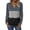 Charcoal/Gray/Black, variant on Long Sleeve Tops for Women Waffle Knit Shirts Casual V Neck Tunics Color Block T Shirts Fall Tunic