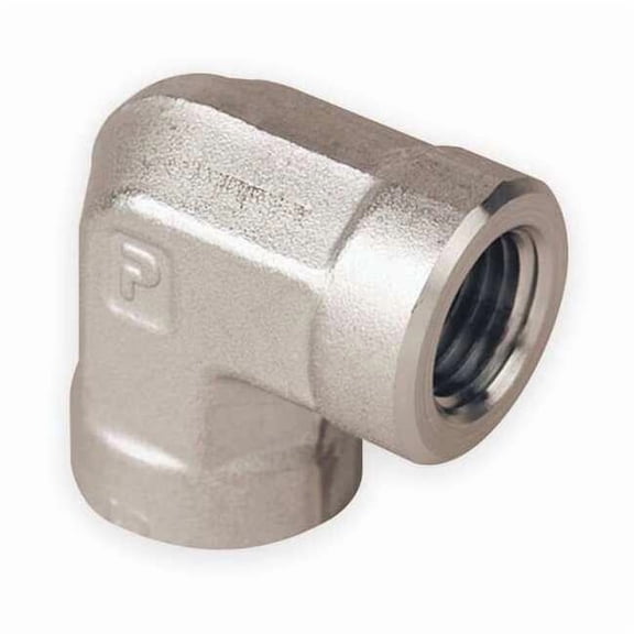 Parker 90 Elbow, 316 SS, 1/4 in Pipe Size,FNPT 4-4 FE-SS