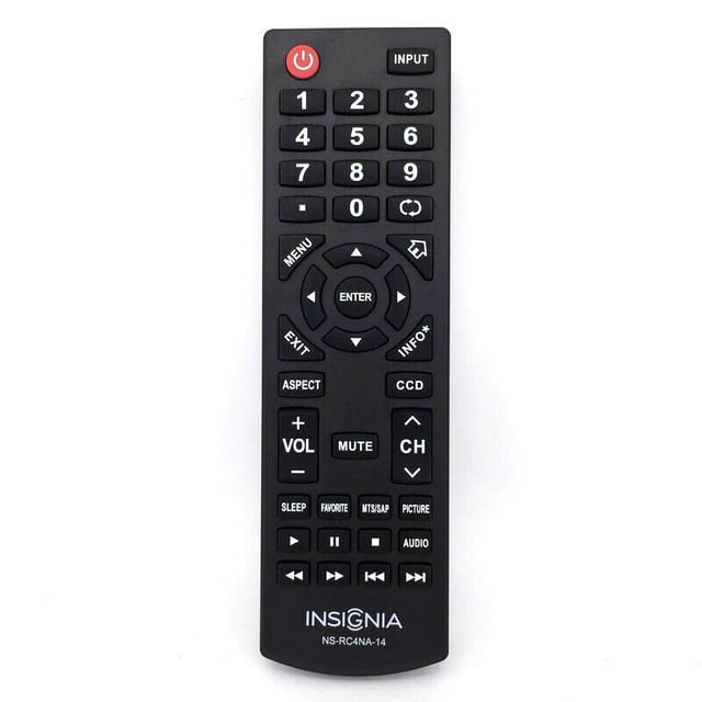 NS-RC4NA-14 Télécommande de Télévision Télécommande de Remplacement pour INSIGNIA Ns-32e2000a14 Ns-39d400na14 Livraison Directe