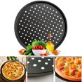 thumbnail image 4 of VALINK Pizza Pan Non-Stick Carbon Steel With Holes Round Baking Tray for Home Kitchen, 4 of 7