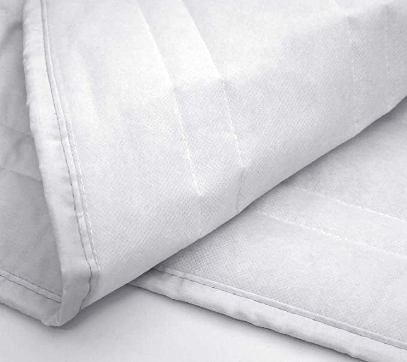 Marquess Tailored Bed Skirt Queen Size with Spilt Corner 14 inch Drop,Cotton Blended Quilted Bed Skirt Wihte Color