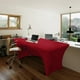 thumbnail image 4 of Mantel ABCCANOPY Spandex de 6 pies rojo para mesas rectangulares, 4 of 6