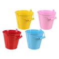 thumbnail image 4 of 4pcs Interesting Mini Bucket Toy Child Sand Buckets Tinplate Beach Bucket, 4 of 9