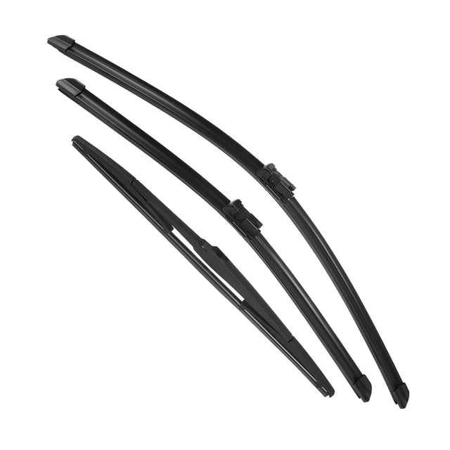 Unique Bargains 3 Pcs 26' 21' 16' Front Rear Windshield Wiper Blade Set Fit for Lexus RX350 with Top-Lock Black