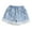 Blue2, variant on Isvgxsz New Denim Shorts Girls Cute Solid Summer Little&Big Shorts Jeans with Pocket Skin-Friendly Elastic Waist Girls Shorts Jeans