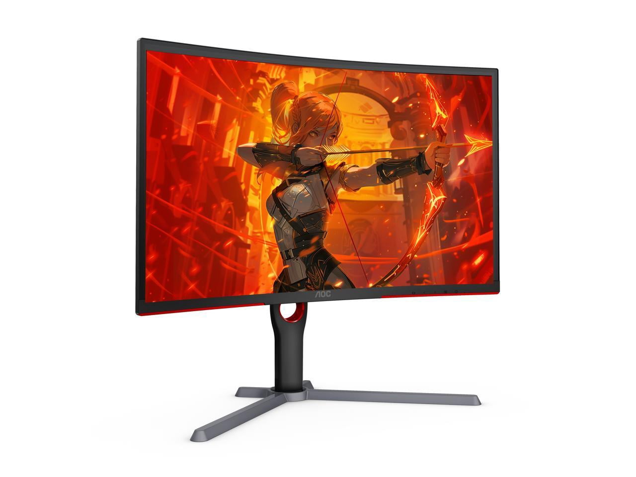 AOC CQ27G3S 27" QHD 2560 x 1440 (2K) 165 Hz (DisplayPort 1.2), 144 Hz (HDMI 2.0) HDMI, DisplayPort, Audio FreeSync Premium (AMD Adaptive Sync) Curved Gaming Monitor