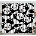 thumbnail image 1 of EREHome Cute Panda Blackout Window Curtain Drapery Panels 52x84 Inch Two piece, 1 of 1