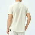 thumbnail image 5 of Mens Active T-Shirt, Performance Short Sleeve T-Shirt, Solid Color Moisture Wicking Quick Dry Workout Top, Lightweight Breathable Stretch Fabric for Gym Training, Outdoor Casual, Comfort Fit Tee, 5 of 6
