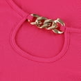 thumbnail image 7 of Stichou Women Bodycon Ribbed Sweater Dress Cut Out Sleeveless Stretchy Pullover Dresses Hot Pink 2XL, 7 of 7