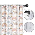 thumbnail image 4 of Blackout Kids Curtains,Boho Bohemia Rainbow Childrens Insulated Curtains Set Of 2,Bedroom Essentials,Toddler Room Decor 42"x54"(106x137cm), 4 of 4