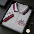 thumbnail image 2 of XDZJLR Men Polo Shirts July 4Th Short Sleeve Casual Comfort Fit Graphic Print Collared Shirt Independence Day Anniversary Celebration 250 Anniversary Usa Tshirts Shirts for Men 4Xl, 2 of 6
