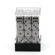 thumbnail image 2 of Juego de dados Chessex D&D Opaco Gris y Negro Poliédrico 36 D6, 2 of 5
