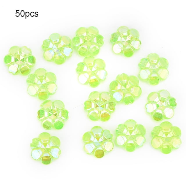 50 unids/bolsa de cuentas acrílicas de 10MM para coser a mano, cuentas DIY, decoración de ropa, accesorios de joyería (tipo B)