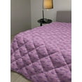 thumbnail image 2 of Vintage Down Alternative Comforter, Monochromatic Classic Simple Tiling with Geometric Art Elements, Microfiber Quilt for All Season, 5 Sizes, Dark Slate Blue and White, by Ambesonne, 2 of 3