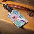 thumbnail image 3 of Luggage Tag Watercolor Cactus Flowers Full Back Privacy Name ID Card Suitcase Labels Leather Travel Tags 2 Pack Decoration, 3 of 6