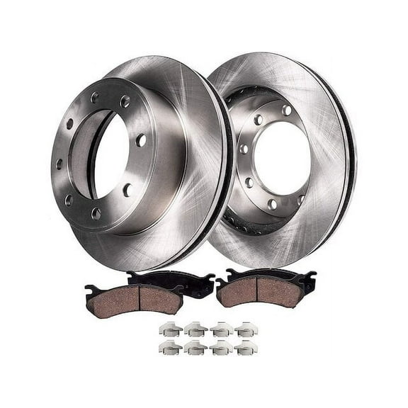 Front Brake Pad and Rotor Kit - Compatible with 1999 - 2004 Ford F-250 Super Duty 2000 2001 2002 2003