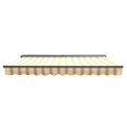 thumbnail image 5 of ALEKO AWC10X8MSRTY315 Parasol Demi-Cassette Auvent Patio Rétractable 10x8 ft Multi-Rayures Jaune, 5 of 5