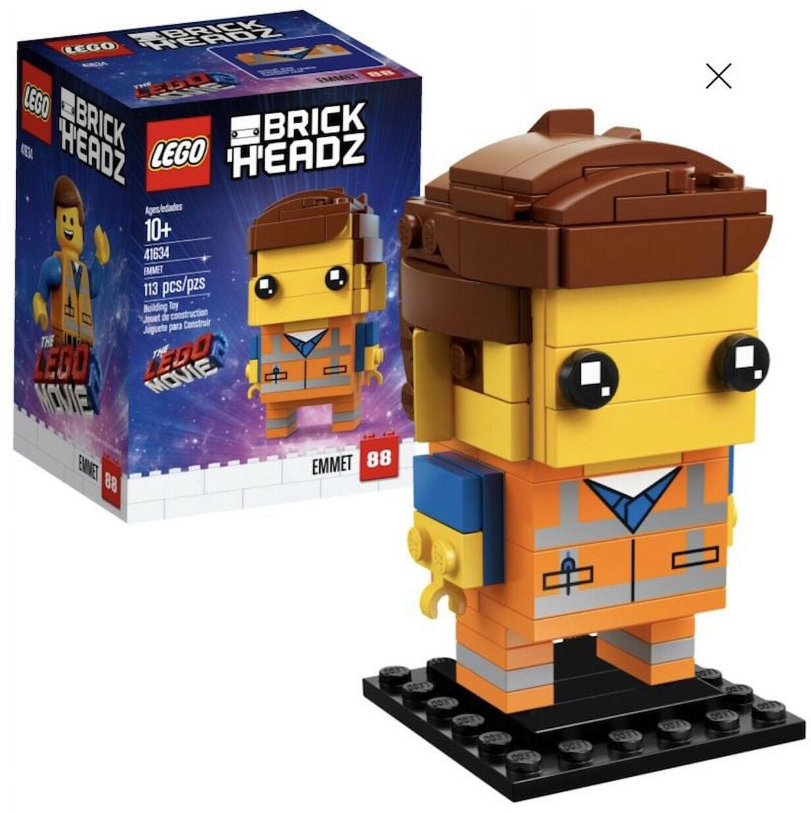 THE LEGO MOVIE 2 BrickHeadz Emmet 41634 – Walmart.com Exclusive - image 3 of 4