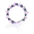 thumbnail image 2 of NIBOLOG Flower Garland Headband Women Girl Garland Headdress Elastic Design Lace-up Crown Headpiece Hair Accessories, 2 of 8