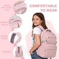 thumbnail image 6 of Gynky School Backpack, Large Capacity Bookbag Cute Girlish Water-Resistant Laptop Backpacks for Teen Adults Tween, Fashion Aesthetic Lightweight Travel Daypack for Women Middle School College, 6 of 10