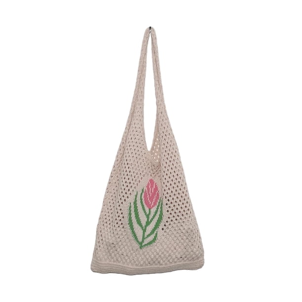 Bolso de portátil , accesorios grandes y suaves estéticos, compras tejidas Beige Colcomx Bolso de mujer