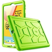 Poetic Heavy Duty Shockproof Kids Friendly Silicone Case Cover, TurtleSkin Series, for Apple iPad 10.2 inch (7th Gen, 2019 Release), Green