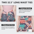 thumbnail image 6 of Pioneer Flower Floral Print Pattern Apron for Women and Men, Cotton Linen Waterproof with Pockets, Adjustable, 33x27 Inch for Kitchen, Gardening, BBQ, Salon, 6 of 6