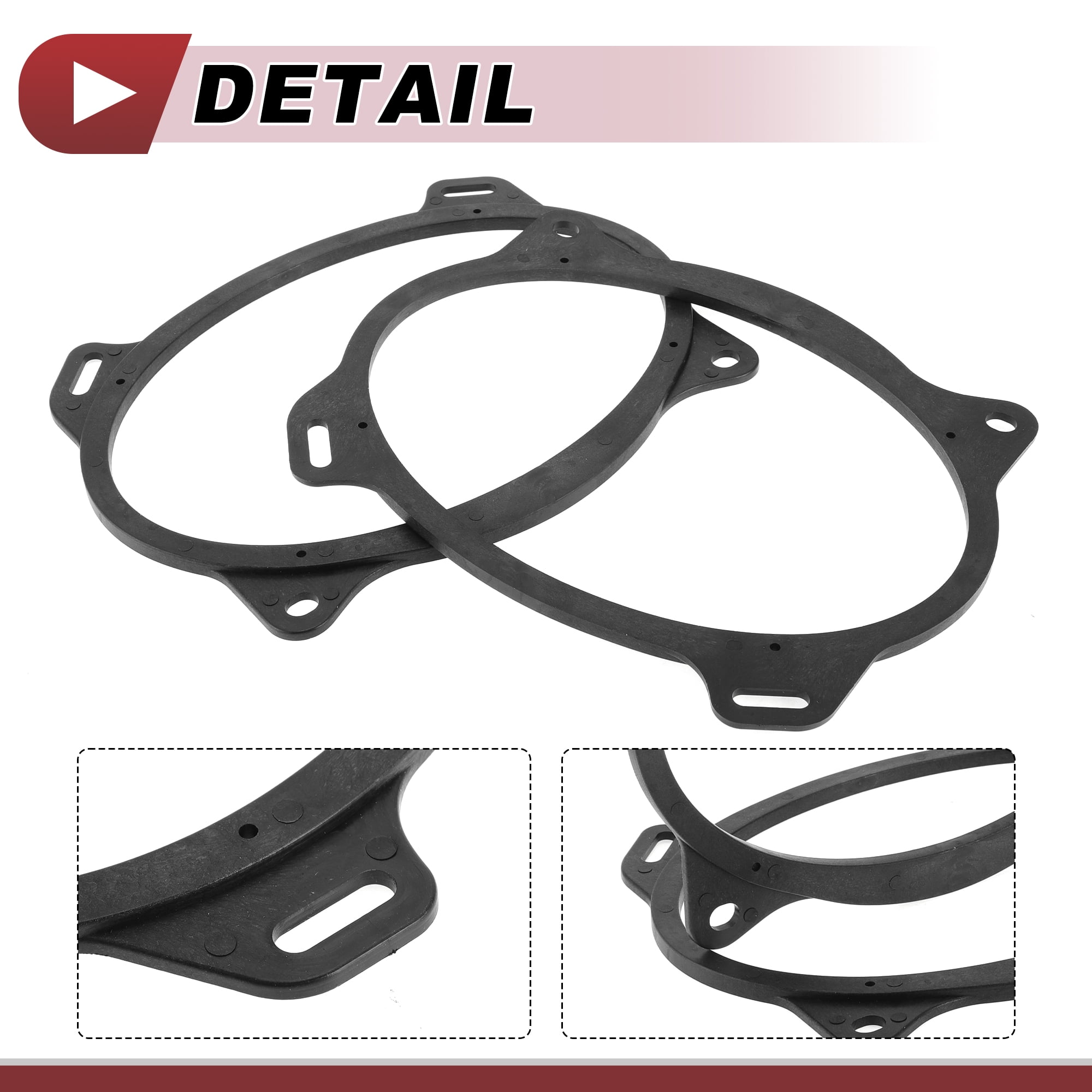 Unique Bargains 2 Pcs Audio Coaxial Speaker Spacer Ring for Toyota Corolla 2009-2013