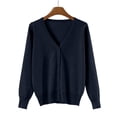 thumbnail image 5 of Garbnen Women's Cardigan Sweaters Lightweight Button Up Sweater Tops for Women Long Sleeve V Neck Open Front Knit Fashion Clothes M, 5 of 6