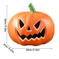 thumbnail image 2 of Halloween LED Glowing Pumpkin Ornaments Set, Assorted Face Jack-O-Lantern Mini Lights for Festive Table Scenery and Holiday Party Favor Decoration, 2 of 5