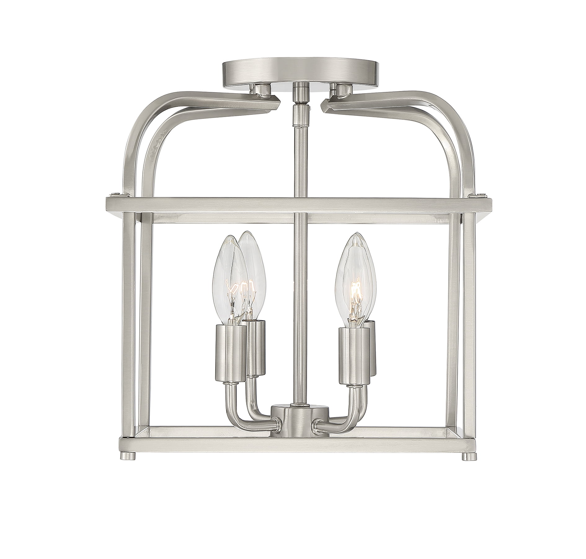 Trade Winds Lighting 4-Light Ceiling Light In Brushed Nickel