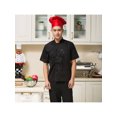 thumbnail image 5 of chef apparel Chef Apparel Unisex Short Sleeve Chef Size M (Black), 5 of 5