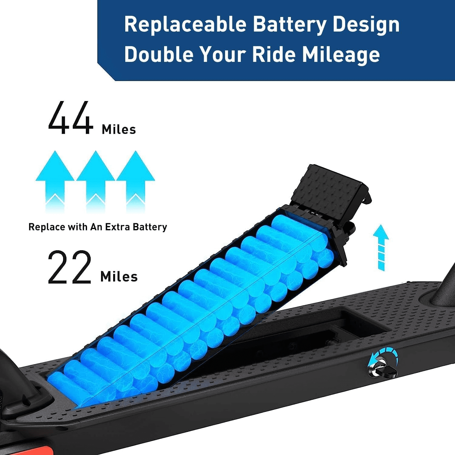 Detachable Battery Electric Scooter with 9" Pneumatic Tires 350W 22 Miles Range Foldable Escooter for Adult