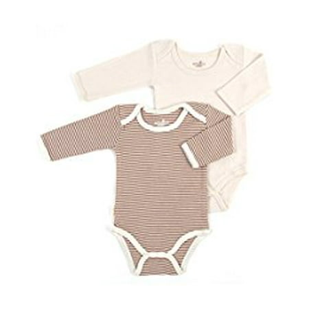 S/2 long slv lap shoulder onesie Layette 0-3 mths