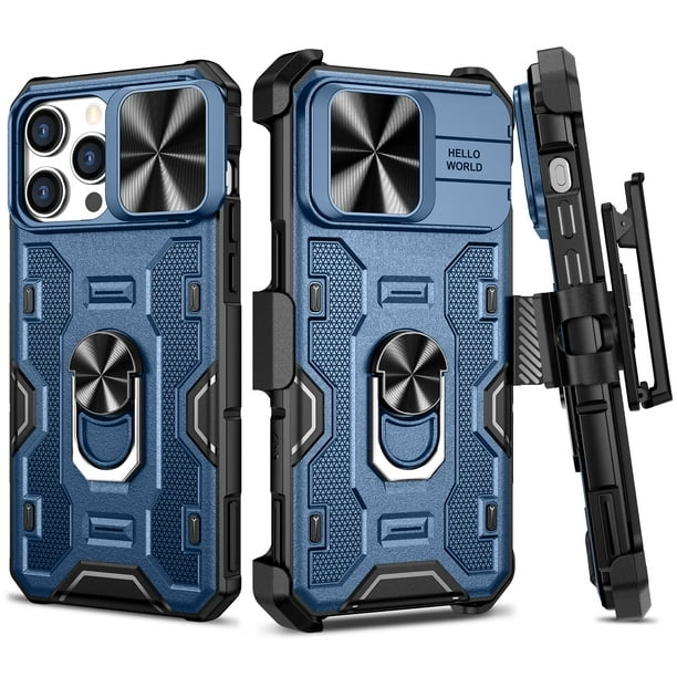 Funda para teléfono VEGO iPhone 15 Pro Max de 6.7 pulgadas, funda azul