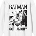 thumbnail image 2 of Batman Gotham City Black and White Superhero Women's White Crew Neck Fleece Sweatshirt-XL, 2 of 3