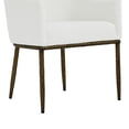 thumbnail image 5 of Christopher Knight Home Modern Dining Set for 6, Marble Top Table with Armchairs, Metal Legs, Forged Brass, 5 of 16