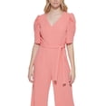 thumbnail image 2 of Tommy Hilfiger Women's Puffed Sleeve Jumpsuit Pink Size 4, 2 of 3
