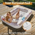 thumbnail image 3 of Tumbona hinchable para bronceado Float Sloosh XL, color blanco avena, 3 of 7