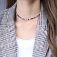 thumbnail image 3 of COAI Cute Heishi Beads Black Veins Rhodonite Stone Choker Necklace for Women, 3 of 6