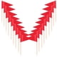 thumbnail image 4 of Wooden Toothpick Flags for Food Decorations, Mini Cakes, Appetizers, Fruits, and Cupcakes – 100pcs Red Small Toppers Markers, 4 of 5