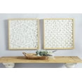 thumbnail image 4 of Decmode Large, Square, Modern Abstract Art White Paper Shadow Box Wall Decor, 23.5” x 23.5”, 4 of 4