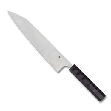 Spyderco Wakiita Gyuto Knife Kitchen Cutlery Black G-10 BD1N Stainless Knives
