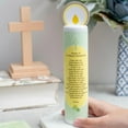 thumbnail image 3 of St. Patrick Wooden Prayer Candle NEW 7” Tall Age 18+ mos, 3 of 3