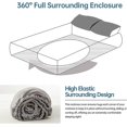 thumbnail image 5 of Fitted Sheet 35cm Deep Pocket - Bamboo Viscose - Breathable Cooling Plain Gift, 5 of 5