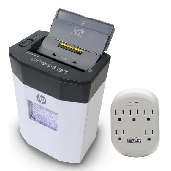 Royal HP AF809 Micro-Cut 9-Sheet Paper Shredder Tripp Lite 5-Outlet Surge Protector