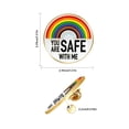 thumbnail image 4 of Pins «You Are Safes with Me» Broche arcoíris Pin esmaltado para solapa Pins esmaltados para enfermeras, médicos y estudiantes Pin broche para gorras, mochilas, insignias, joyería, regalo, 4 of 8