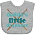 thumbnail image 3 of Inktastic Daddy's Little Drummer Boys or Girls Baby Bib, 3 of 4